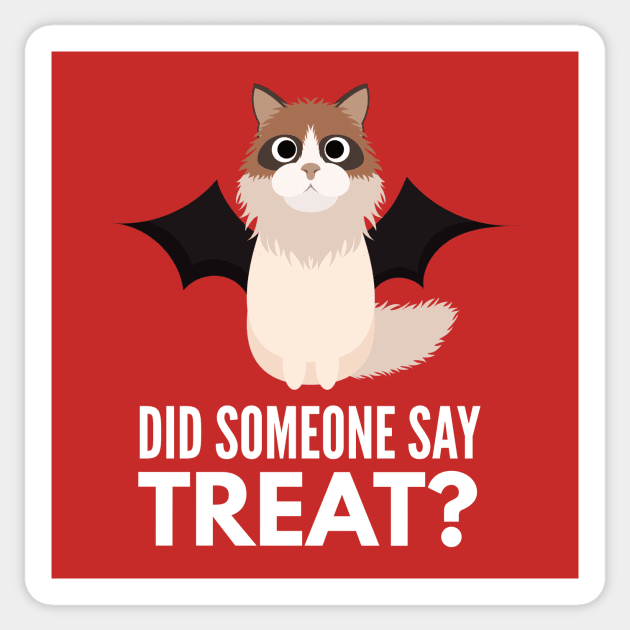 Seal Ragdoll Halloween Trick or Treat Sticker by DoggyStyles